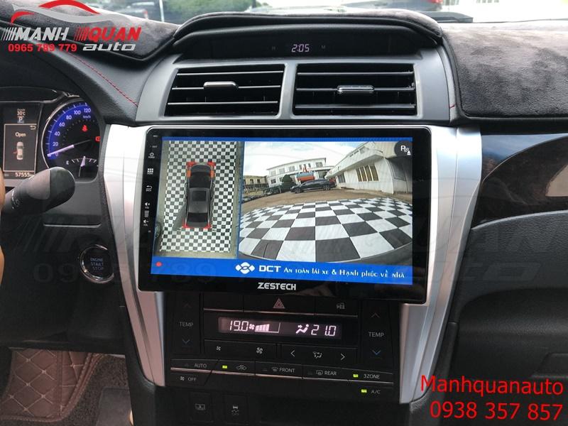 Camera 360 DCT giúp bạn quan sát toàn cảnh quanh xe