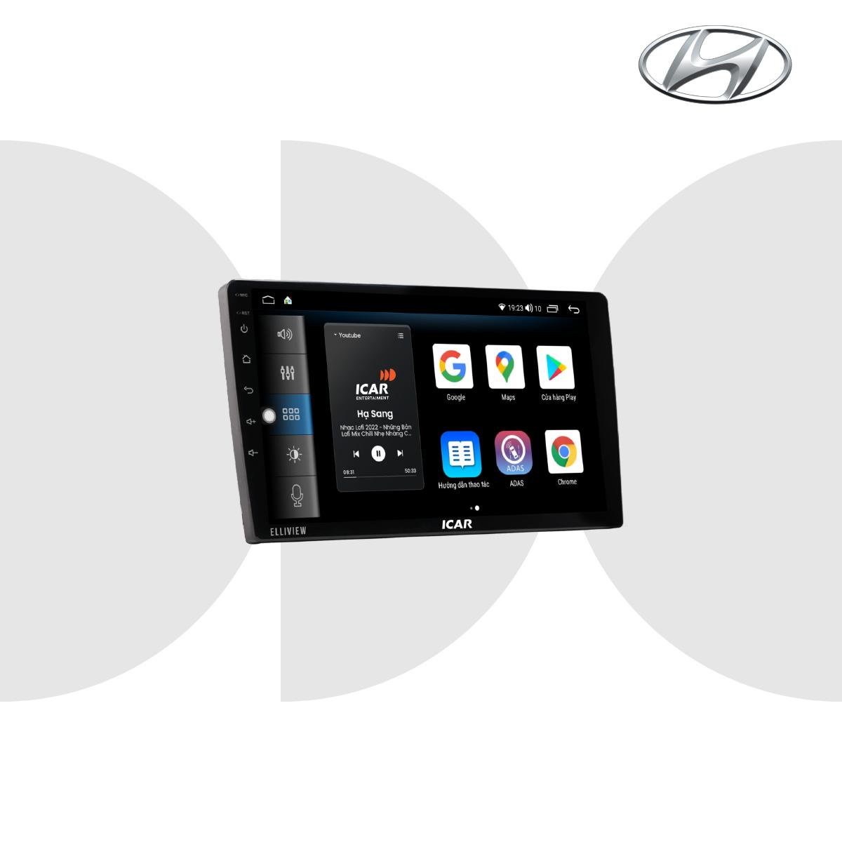 Cấu hình của màn hình android ICAR Elliview U3 dành cho xe Hyundai