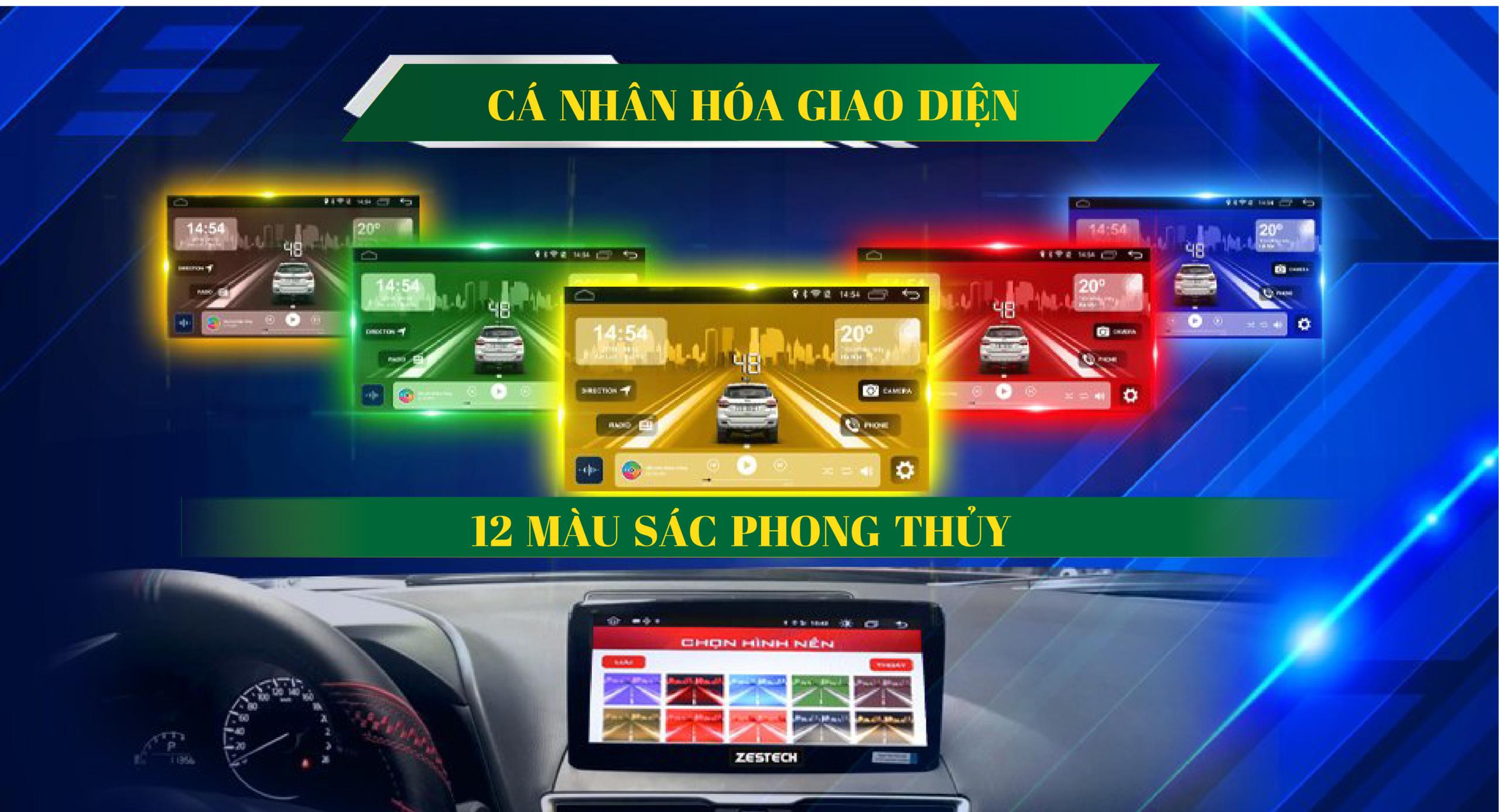 Màn hinh Zestech ZT12.3 bản tiêu chuẩn