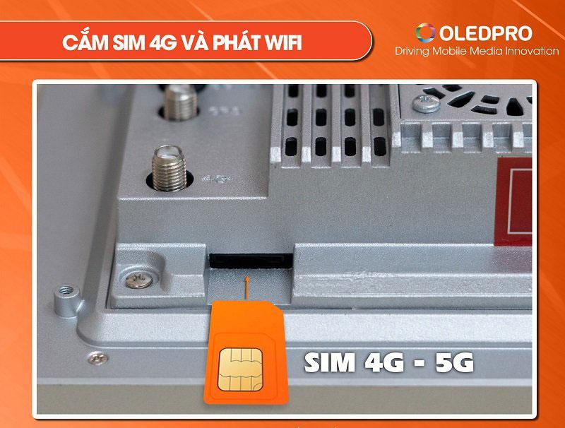 Cắm sim 4G và phát wifi