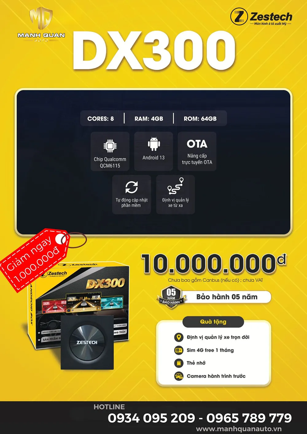 Android Box Zestech DX300 Thế Hệ 2 Android box Zestech DX300 thế hệ 2