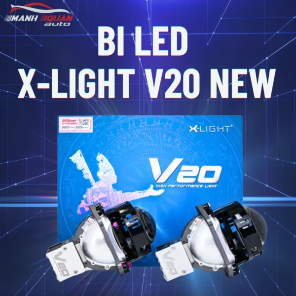 Độ đèn bi led x-light v20 new - Mạnh Quân Auto