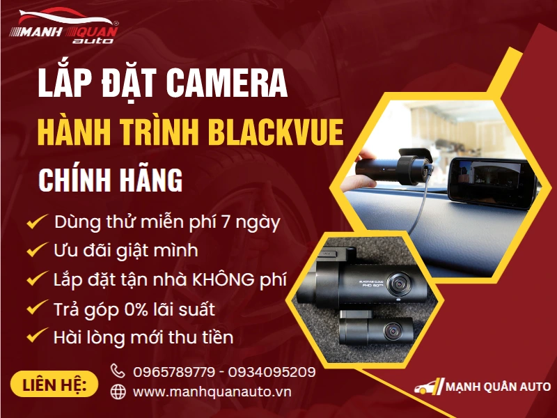 Lắp camera hành trình Blackvue cho ô tô giá rẻ tại Tphcm