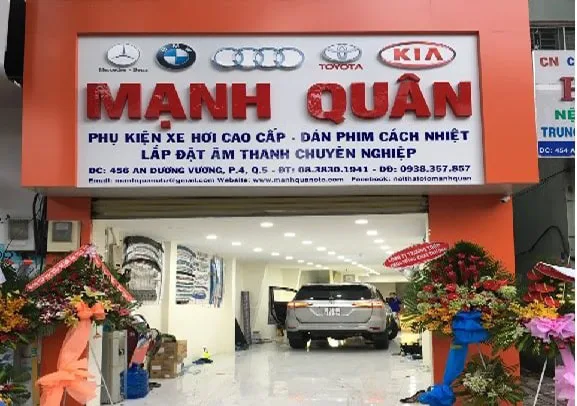 Cửa hàng Mạnh Quân Auto tại 456 An Dương Vương