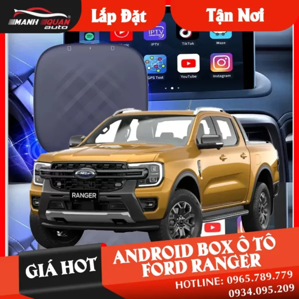 【 Giá Hot 】 Gắn Android Box Cho Xe Ford Ranger | Loại tốt 1️⃣