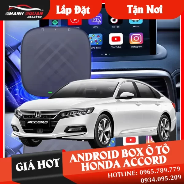 【 Giá Hot 】 Gắn Android Box Cho Xe Honda Accord | Loại tốt