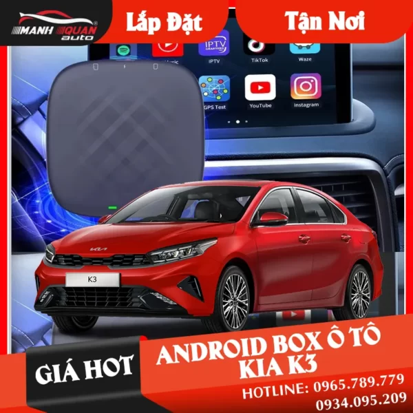 【 Giá Hot 】 Gắn Android Box Cho Xe Kia K3 | Loại tốt