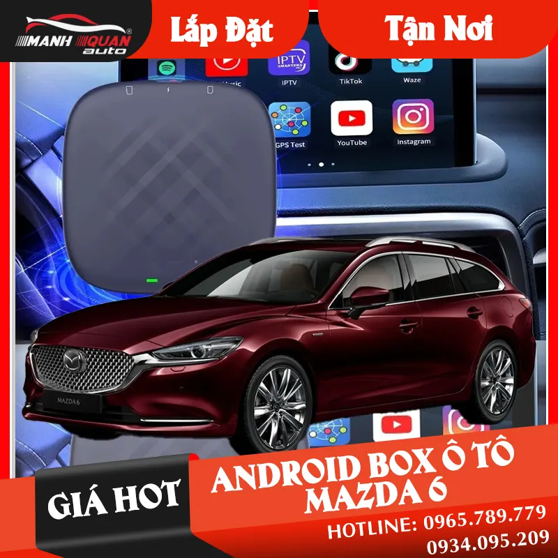 【 Giá Hot 】 Gắn Android Box Cho Xe Mazda 6 | Loại tốt 1️⃣