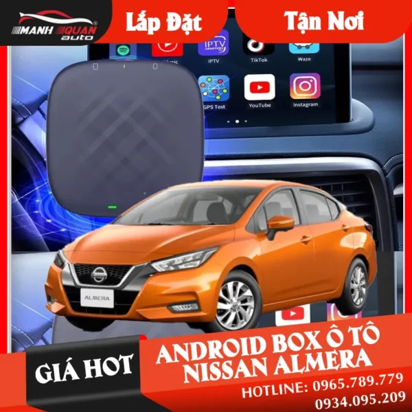 【 Giá Hot 】 Gắn Android Box Cho Xe Nissan Almera | Loại tốt 1️⃣