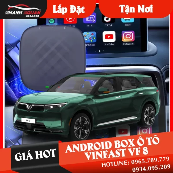 【 Giá Hot 】 Gắn Android Box Cho Xe Vinfast VF 9 | Loại tốt 1️⃣