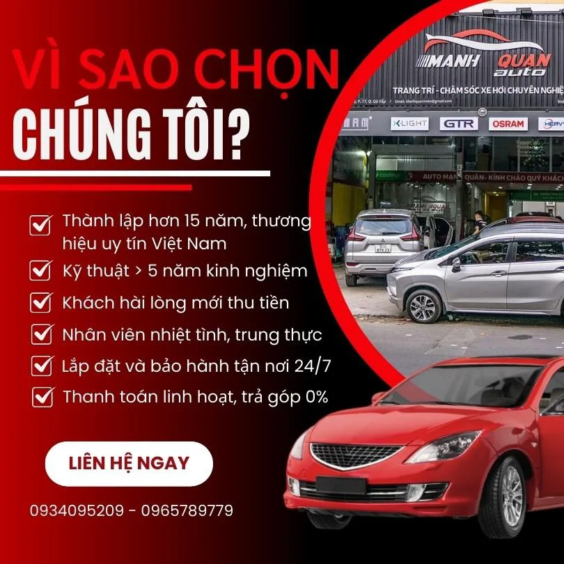 Vì sao chọn Mạnh Quân Auto gắn Camera 360 ô tô lắp tại Bình Tân 