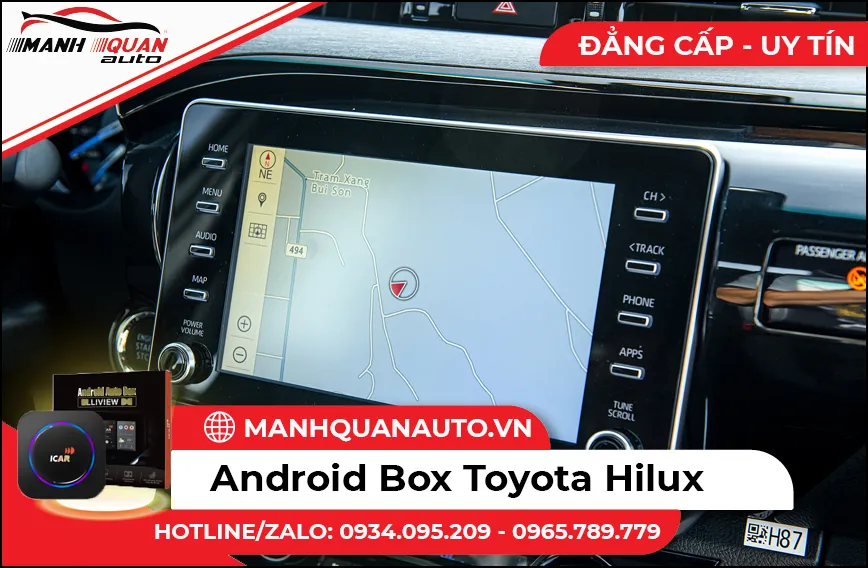 Giá Lắp Android Box Cho Toyota Hilux