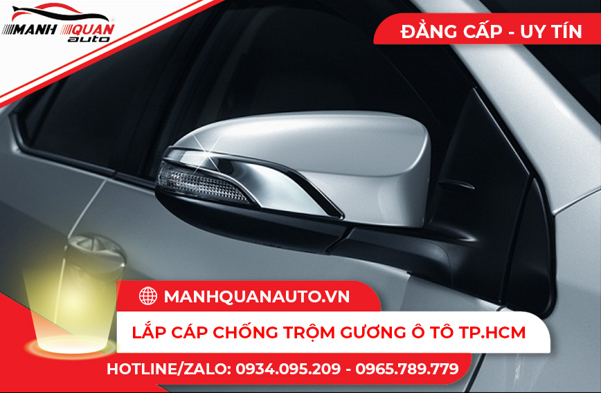 Lắp cáp chống trộm gương ô tô tại TP.HCM