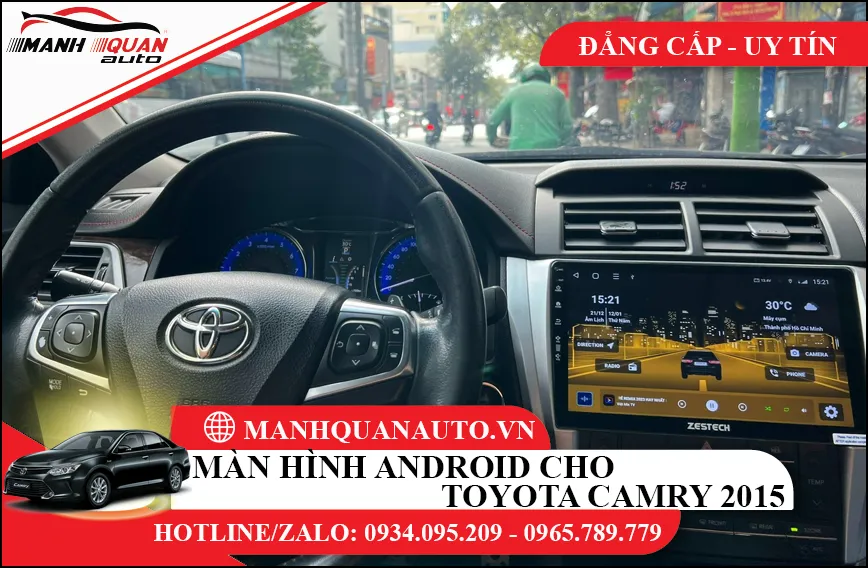 Màn hình android xe Toyota Camry 2015-2017