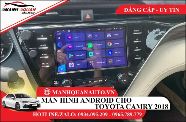 Màn hình android Toyota Camry 2018-2022