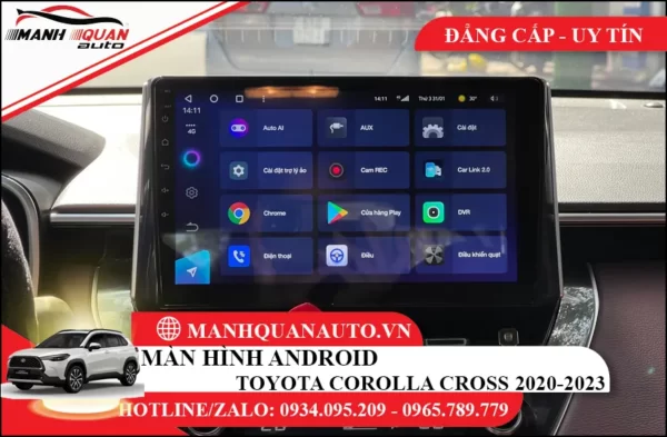 Màn hình android Toyota Corolla Cross 2020-2023