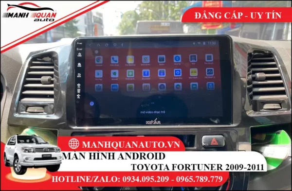 Màn hình android Toyota Fortuner 2009-2011
