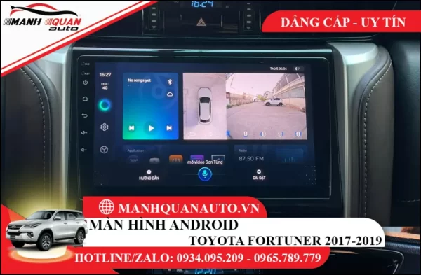 Màn hình android Toyota Fortuner 2017-2019