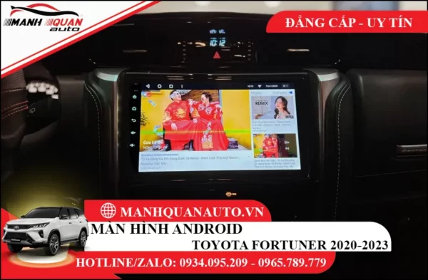 Màn hình android Toyota Fortuner 2020-2023