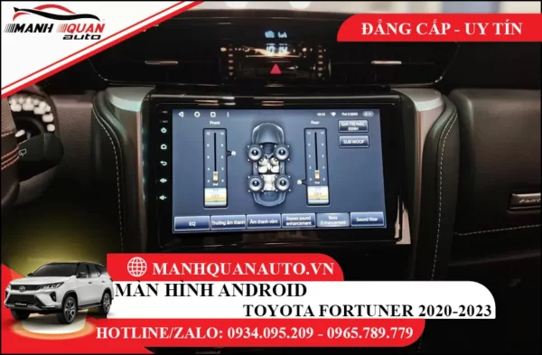Màn hình android Toyota Fortuner 2020-2023