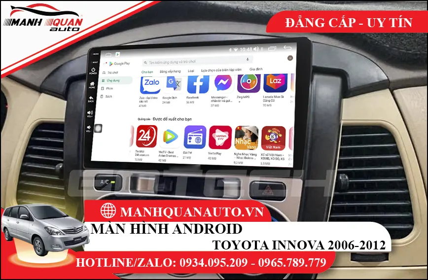Màn hình android Toyota Innova2006-2012