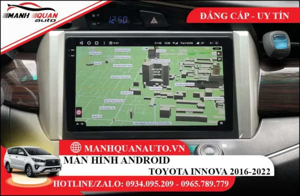 Màn hình android Toyota Innova 2016-2022