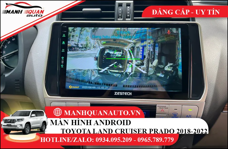 Màn hình android Toyota Land Cruise Prado2018-2022