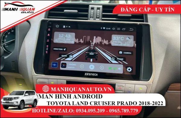 Màn hình android Toyota Land Cruiser Prado 2018-2022