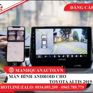 Màn hình android cho toyota Altis 2019-2022