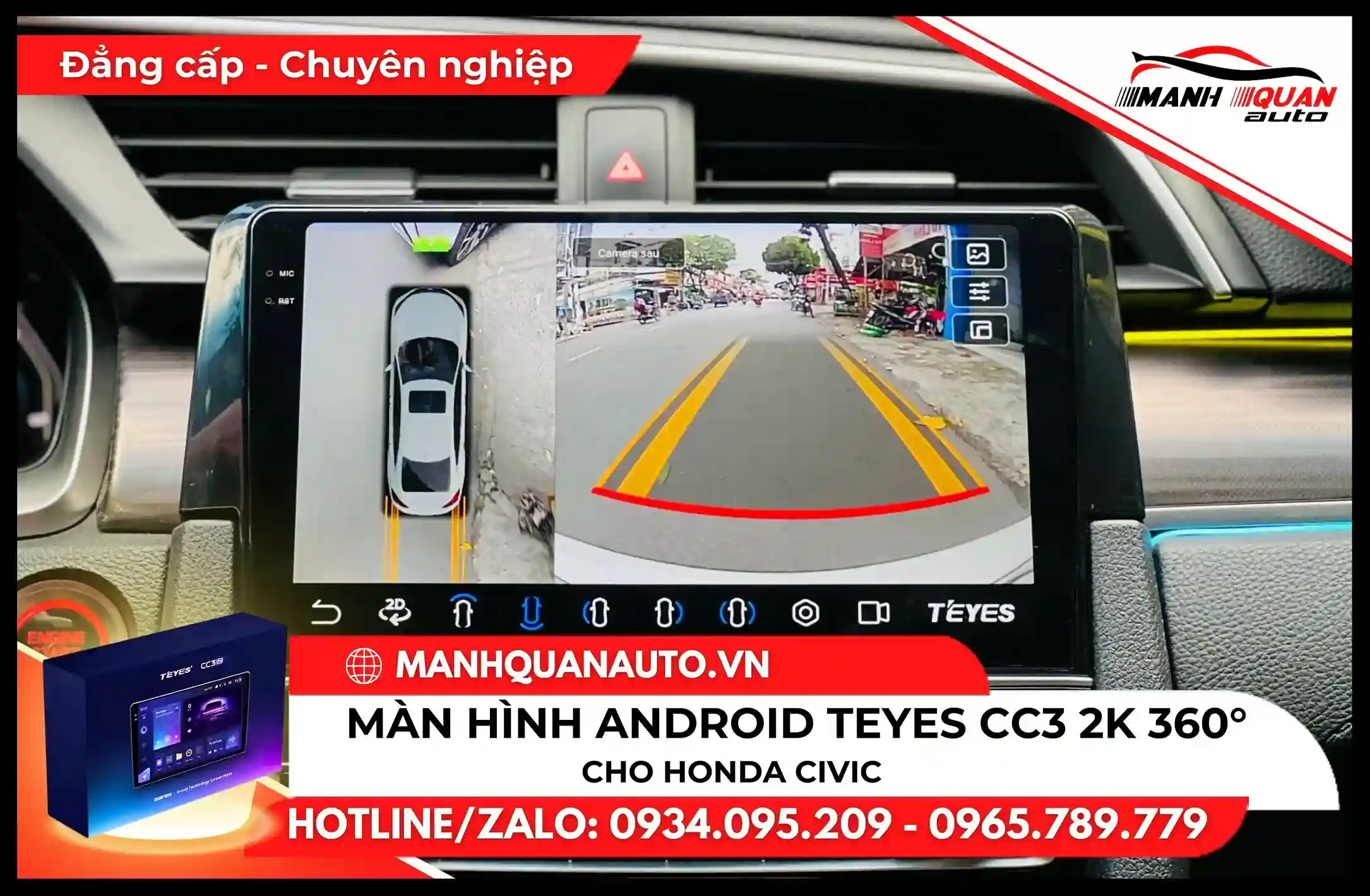 Màn hình Android cho Honda Civic