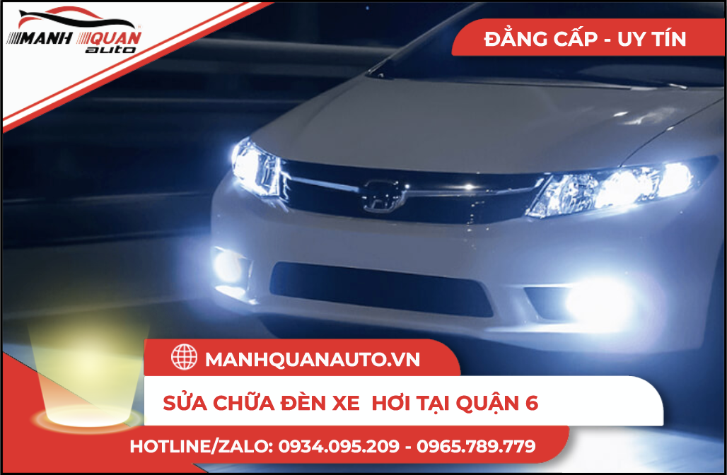 Sửa chữa đèn xe hơi tại quận 6