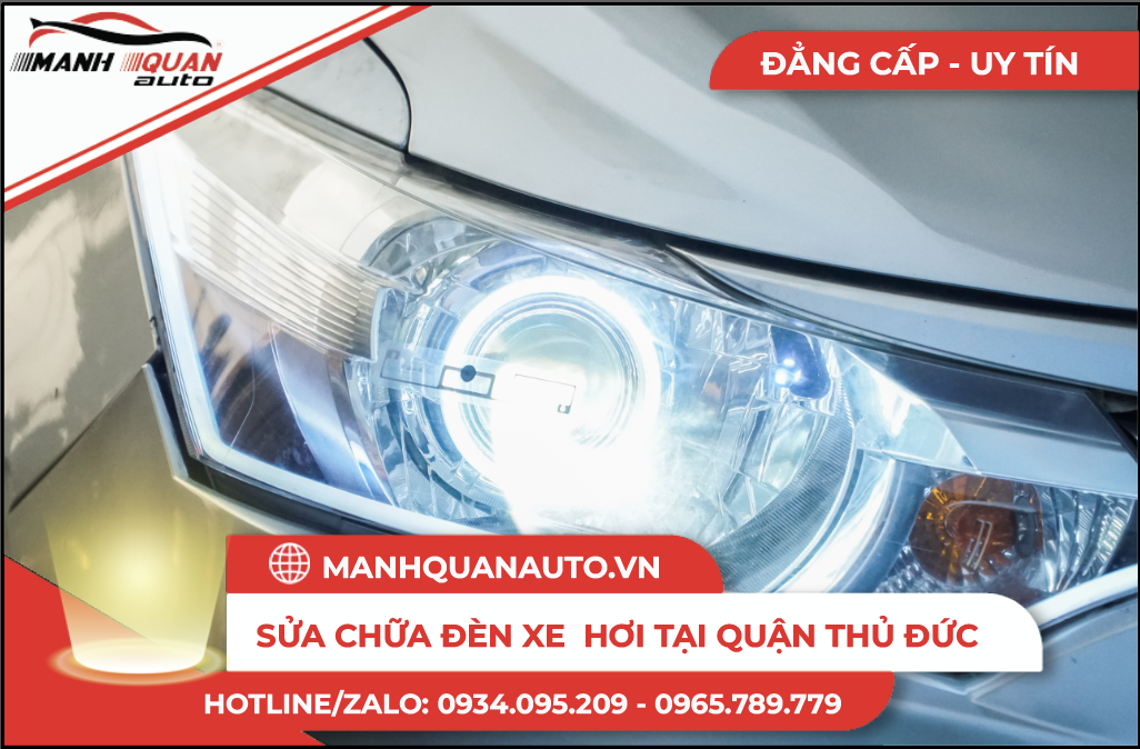 Sửa chữa đèn xe tại quận thủ đức