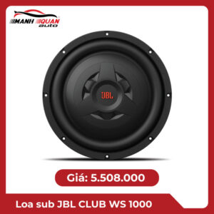 CLUB WS1000 JBL 1000W SHALLOW 10 SUB - Club WS1000 - 10” Shallow Mount  Subwoofer