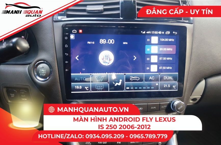 Màn hình Android Fly Lexus IS250 2006-2012