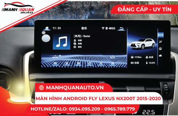 Màn hình Android Fly Lexus NX200T 2015-2020