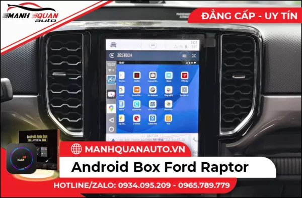 Lap Android Box Cho Ford Ranger Raptor