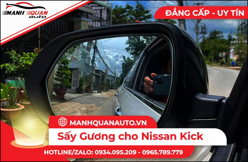 Sấy gương cho Nissan Kick
