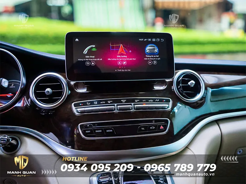 Màn hình android cho Mercedes Benz V-Class 2020-2023