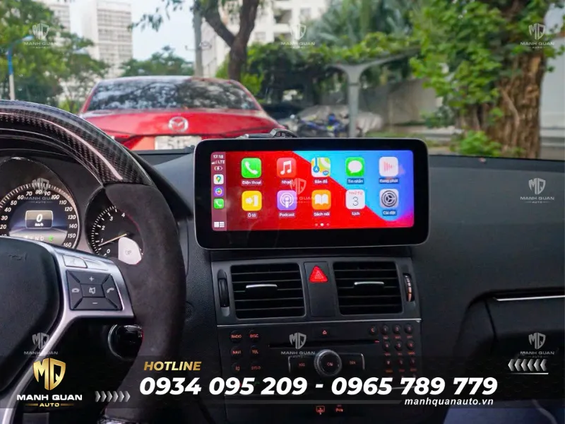 Màn hình android Fly cho Mercedes Benz C Class 2007-2010