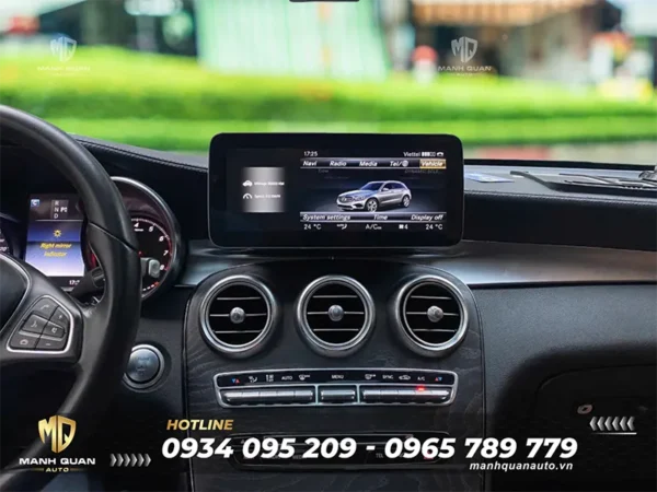 Màn hình liền camera Mercedes Benz GLC 2016-2020
