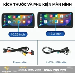 Màn hình android cho Mercedes GLS 2011-2015