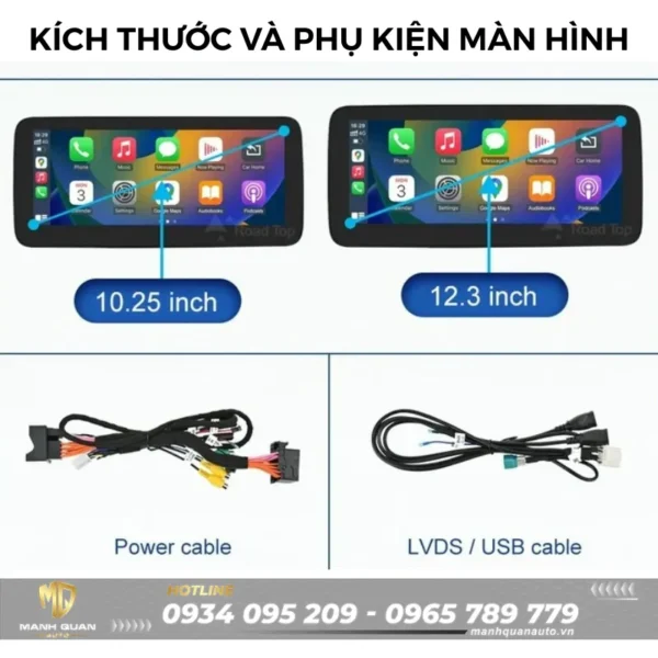 Màn hình android cho Mercedes GLS 2011-2015