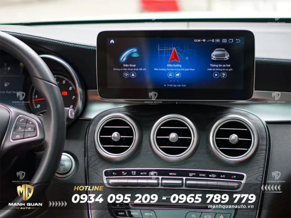 Màn hình android cho Mercedes C-Class 2016 - 2019