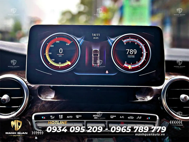 Màn hình android cho Mercedes Benz V-Class 2020-2023