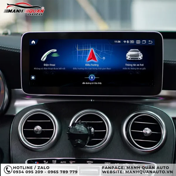 Màn hình android cho Mercedes C-Class 2016 - 2019