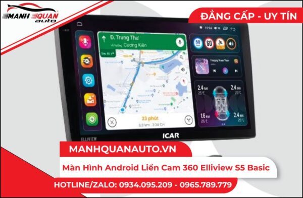 Màn Hình Android Liền Cam 360 Elliview S5 Basic