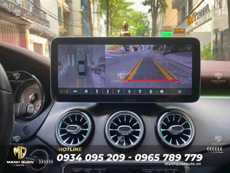 Màn hình android liền camera Fly cho Mercedes Benz CLA 2011-2018