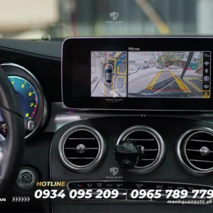 Màn hình liền camera 360 cho Mercedes C-Class 2016 - 2019
