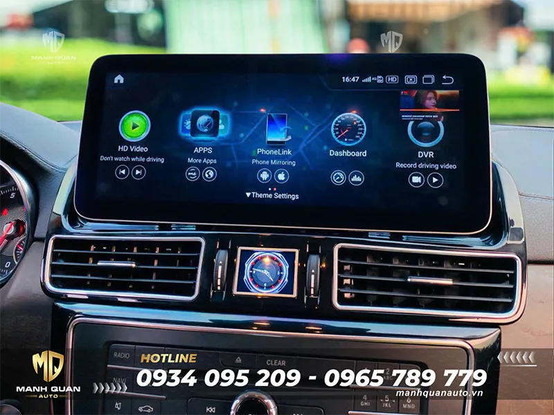 Màn hình android Fly cho Mercedes Benz GLE, GLS 2016-2019