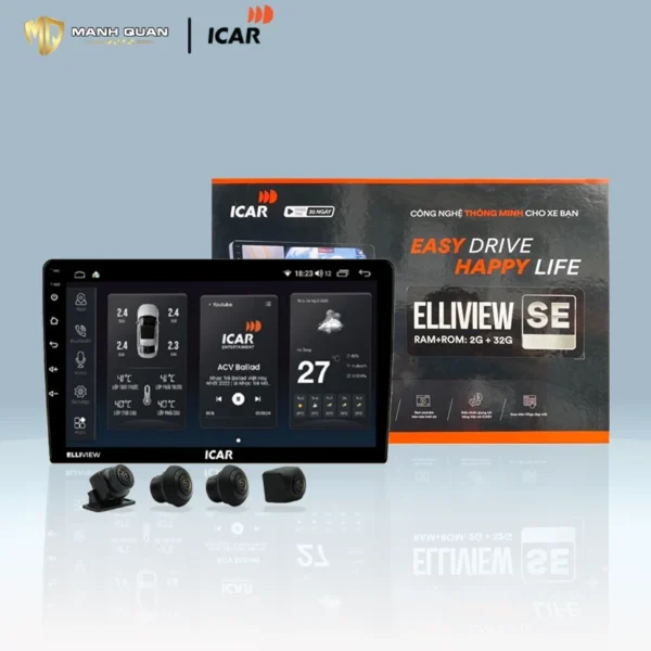 Màn hình android Elliview SE liền camera 360